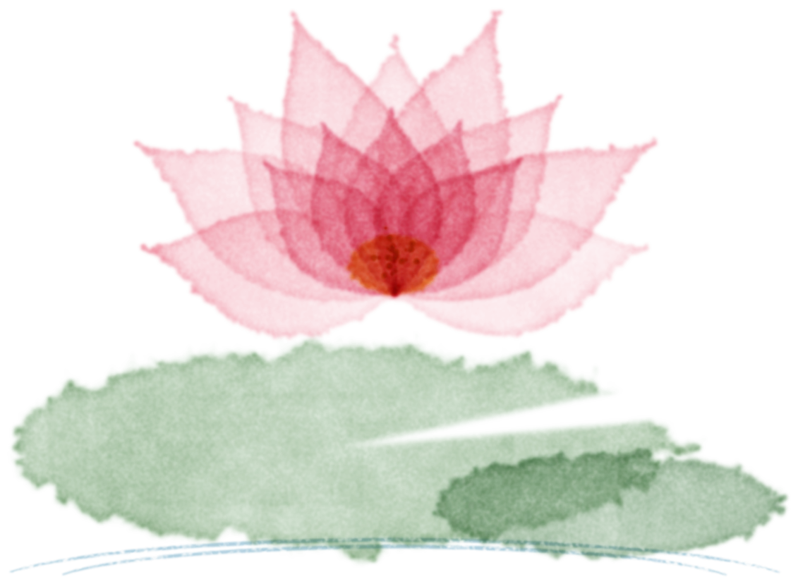 Watercolor water lily