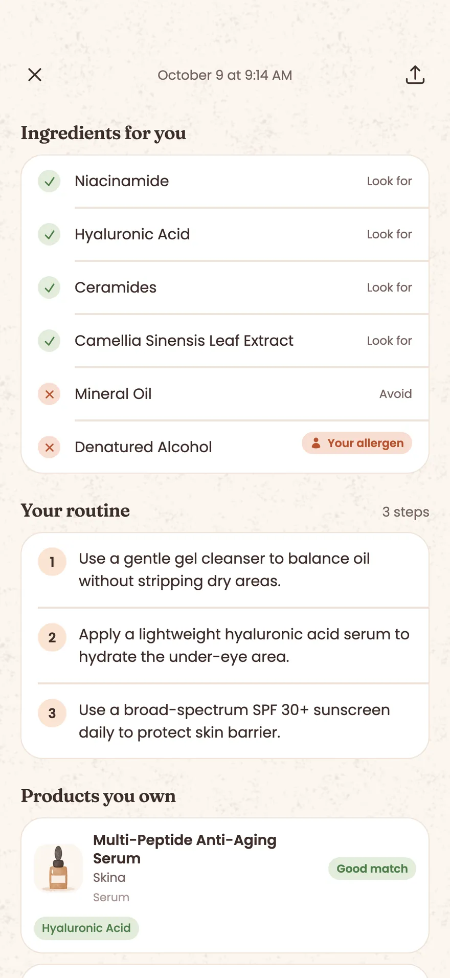 Ingredients to look for and ingredients to avoid